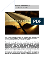 LES DONS SPIRITUELS I Dons de révélationVERSION SITE