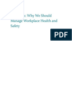Element 1 - Why We Should Manage Workplace Health and Safety