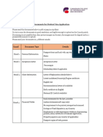 Canada-Document Student VISA Checklist