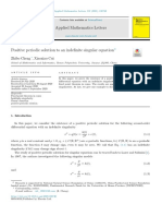 Positive Periodic Solution To An Indefinite Singular Equation