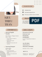 Beige Cream Modern Professional Academic Resume CV Printable A4