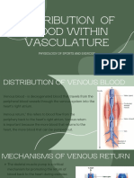 Distribution of Blood Within Vasculature
