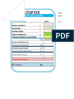 Daraz Profit Calculator