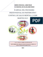 Plan Anual 2023 de Salud Mental Red Lambayeque