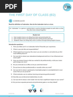 (SV) First Day of B2 Business English Class