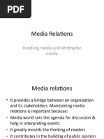 Media Relations