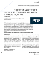 Minh, K. (2014) - Work - Related Depression and Associated Factors in A Shoe Manufacturing Factory in Haiphong City, Vietnam.