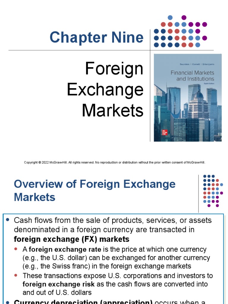 Saunders 8e PPT Chapter09 PDF Foreign Exchange Market Exchange Rate