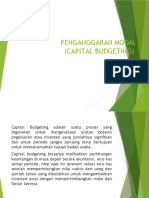Capital Budgeting-Penganggaran Modal 2022