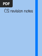 CS Revision Notes