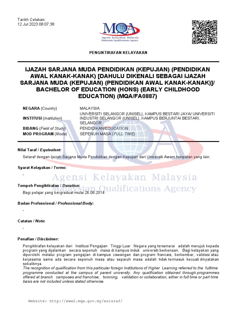 Degree MQA | PDF
