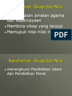 Kerohanian Sikap Dan Nilai