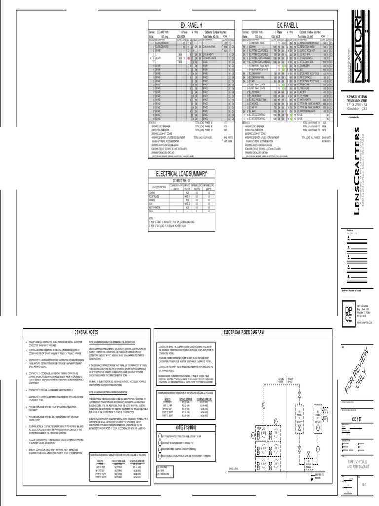 Lenscrafters 5645 (Electrical Estimate) Counts Gear 5.9.2023 at 5