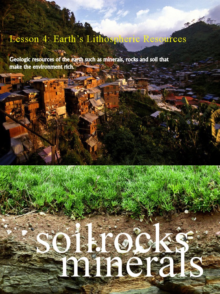 Lesson 4 Environmental Science Earths Lithospheric Resources PDF