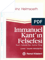 Heinz Heimsoeth - Immanuel Kant'in Felsefesi - Remzi 1986