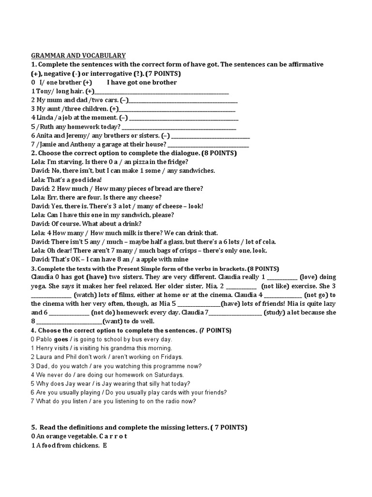 Repaso 1 eso pdf linguistics
