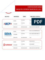 Cuentas Bancarias