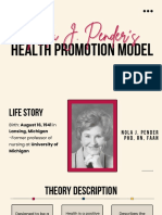Nola J. Pender's Health Promotion Model