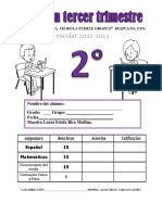 Examen Tercer Trimestre Segundo Grado