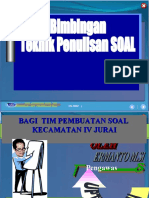 Bimbingan Penulisan Soal & Kisi-Kisi Soal TH 2016