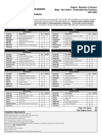 BUAD - SBP 8 Semester Degree Plan 2021-2022