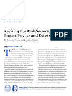 Revising The Bank Secrecy Act To Protect Privacy and Deter Criminals