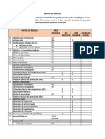 Matriz de Análisis