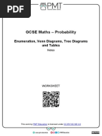 Enumeration, Venn Diagrams, Tree Diagrams and Tables Notes