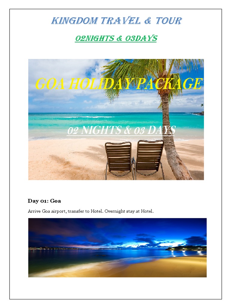 Goa Package NEW LAND PACK 03 D | PDF