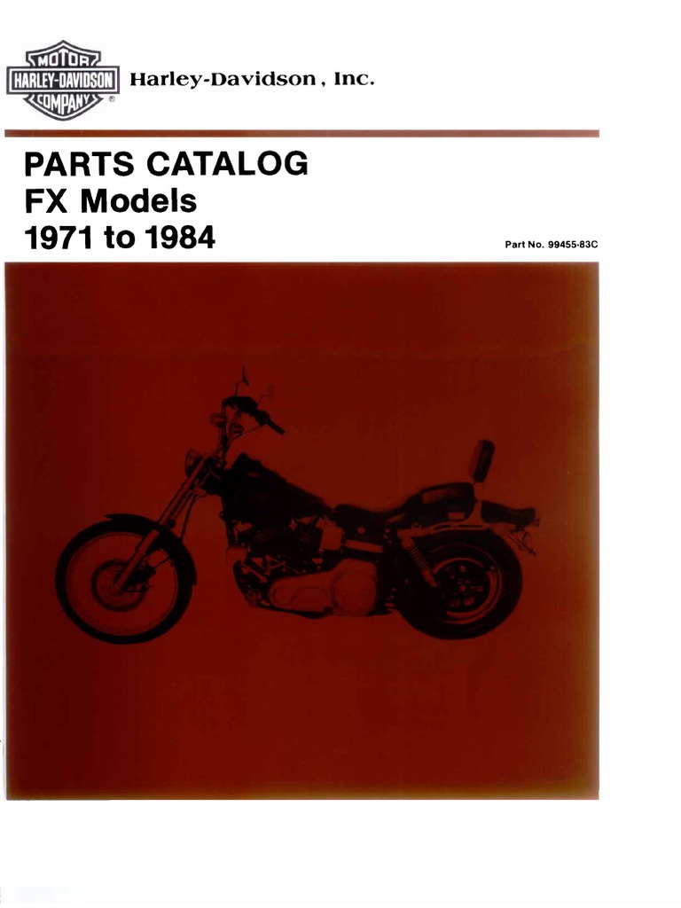 Harley-Davidson FX ⭐︎パーツカタログ ⭐︎1971-1984 1971-84 FX Parts Catalog | PDF
