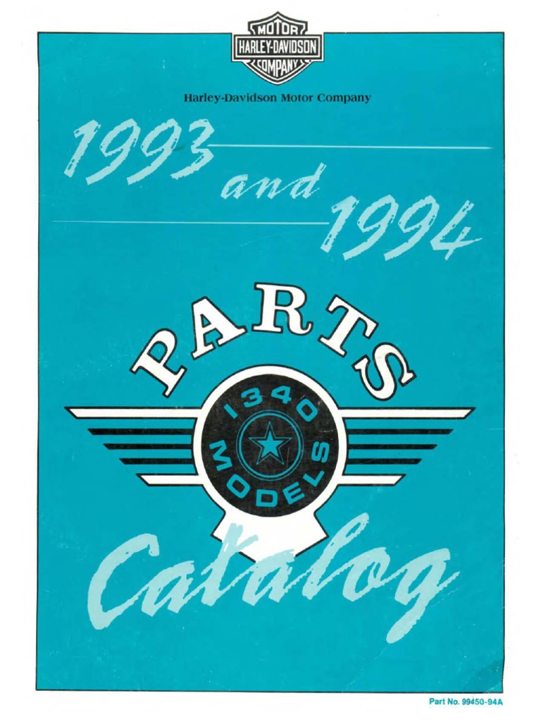 1993-94 All Model Parts Catalog Parts | PDF | Harley Davidson