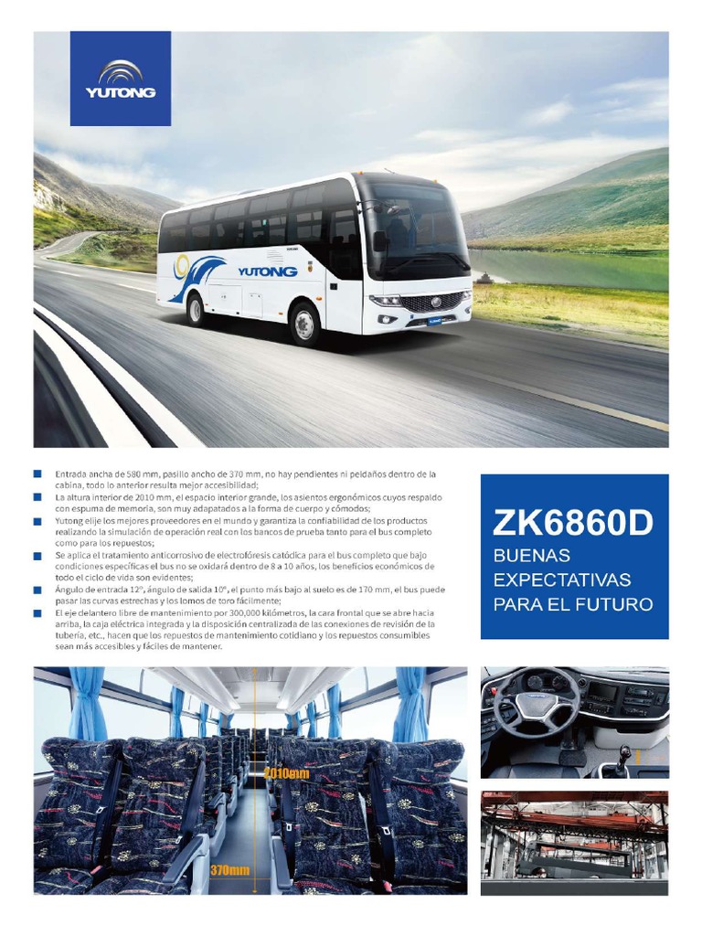 Yutong Bus Zk6860d Brochure Pdf
