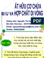 Bản sao của LEC5: HCHC CHỨA NITƠ VÀ HỢP CHẤT DỊ VÒNG