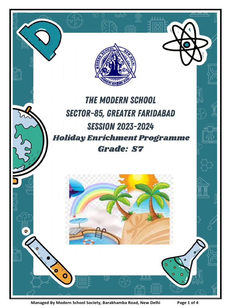 S7 Summer Holiday Homework | PDF | Infrared