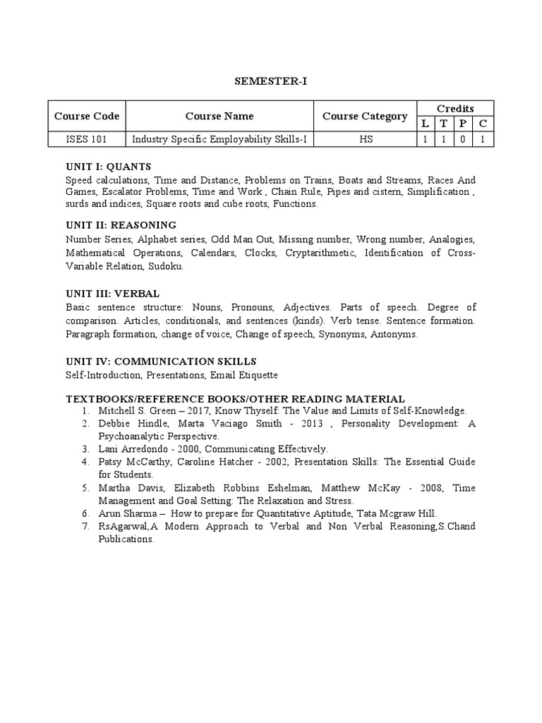 B tech i ii sem syllabus pdf graduate record examinations grammar