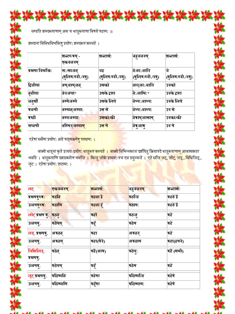 meaning marathi flag Roop Dhatu for Free(Shabd Roop) Learn Sanskrit