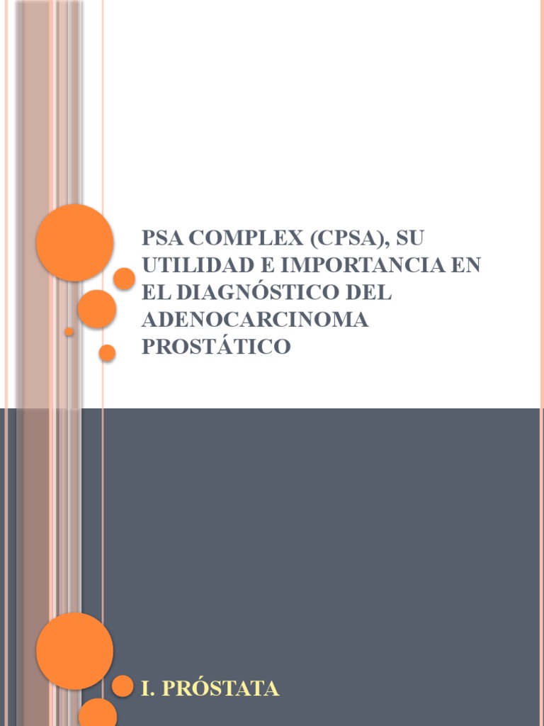 Diagnóstico del Adenocarcinoma Prostático | PDF | Antígeno específico ...