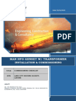 Commissioning Procedure - Man Genset (LCS)