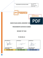 PC-SIG-GRL-12 - 4 Gestion de Cambio