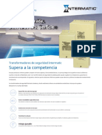 Brochure Transformador de Piscina Intermatic 300W - 120V (PX300) Español