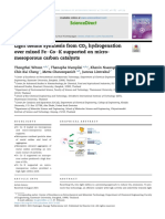 Light Olefins Synthesis From CO2 Hydrogenation Over Mixed FeeCoeK Supported On Micro Mesoporous Carbon Catalysts