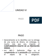 Unidad Vi - Pago