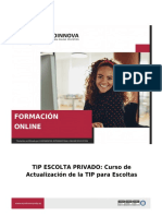 Curso Seguridad Privada Escolta Online