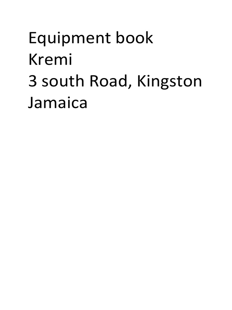 Equipment Book PDF