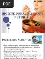 higiene dos alimentos e nutrição