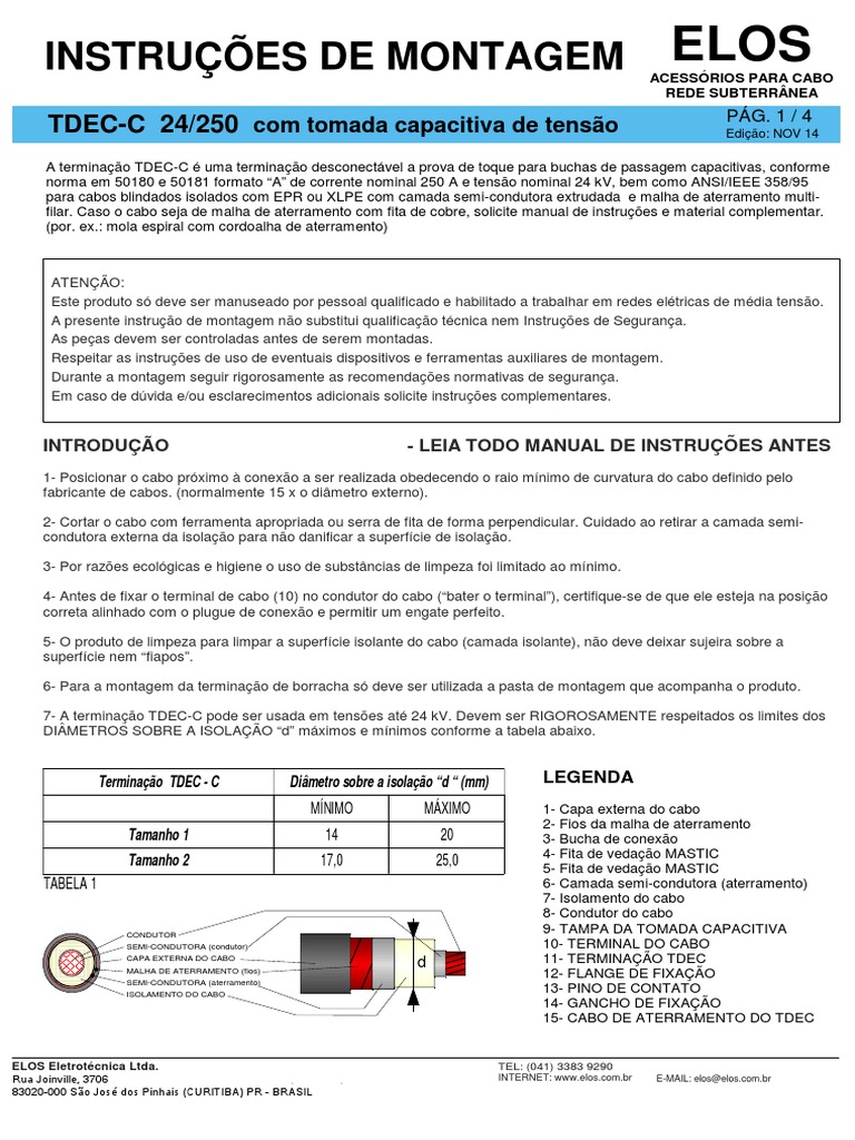 Manual Tdec-Capacitiva | PDF | Engenharia Elétrica | Bens manufaturados