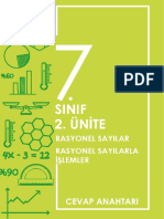 Matematik 2. Ünite Cevaplar