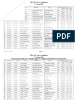 Office of The Director Admissions PG Entrance 2023