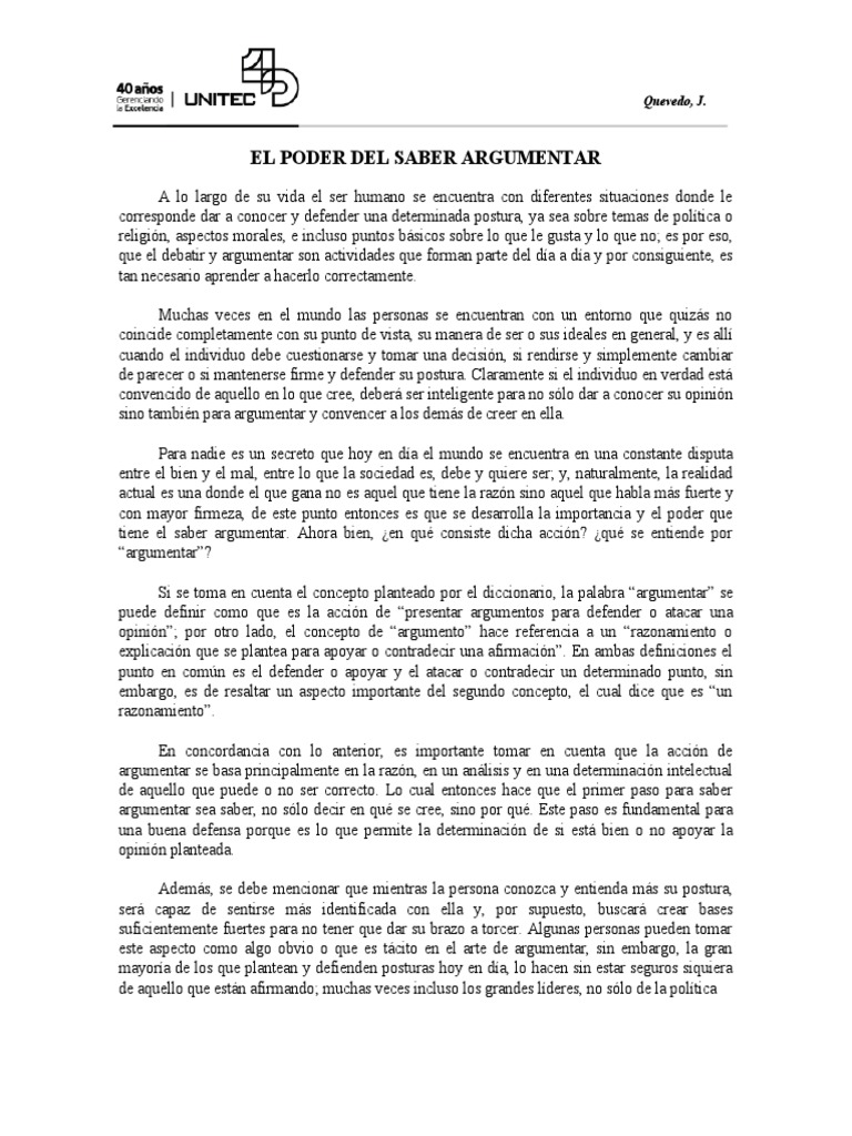 Jessica Vanessa Quevedo Rodríguez | PDF | Razón | Verdad