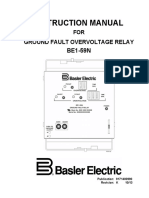 Instruction Manual: Ground Fault Overvoltage Relay